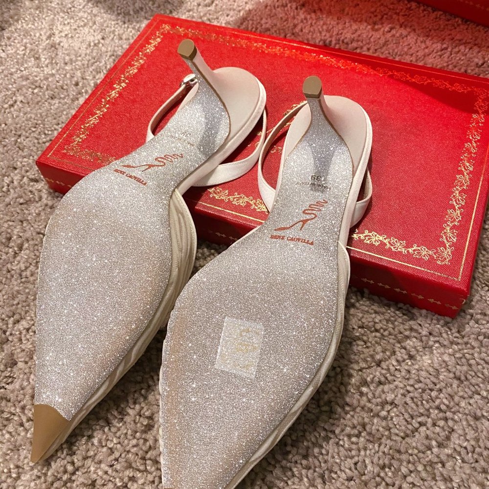 NWT✨ René Caovilla Mesh Crystal pump